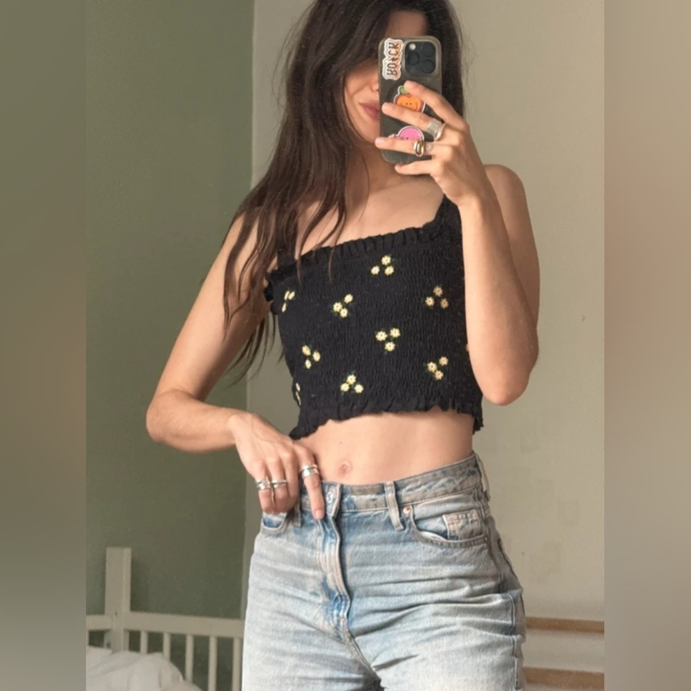 H&M Black Tank Top, S